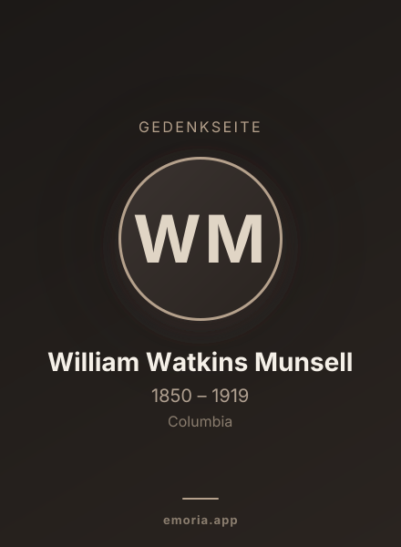 Gedenkportrait von William Watkins Munsell