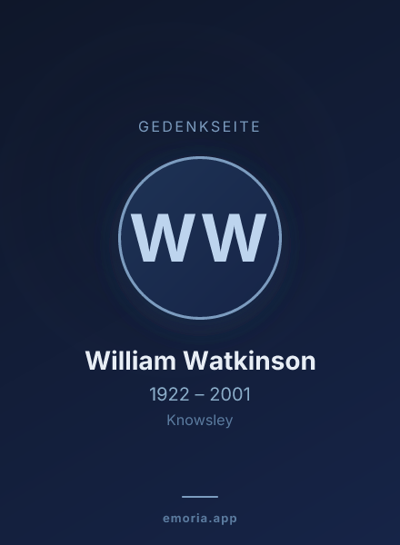 Gedenkportrait von William Watkinson