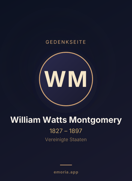Gedenkportrait von William Watts Montgomery