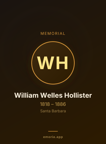 Memorial portrait of William Welles Hollister