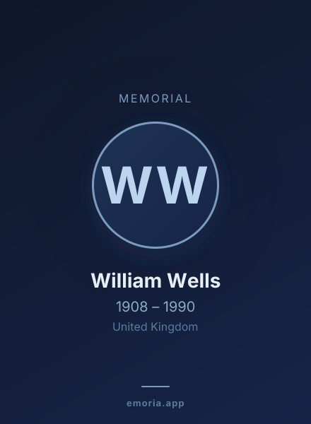 Memorial portrait of William Wells