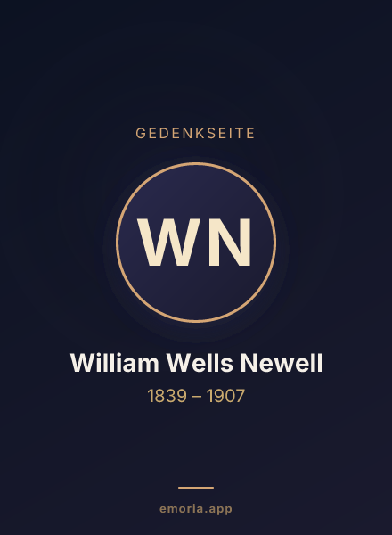 Gedenkportrait von William Wells Newell