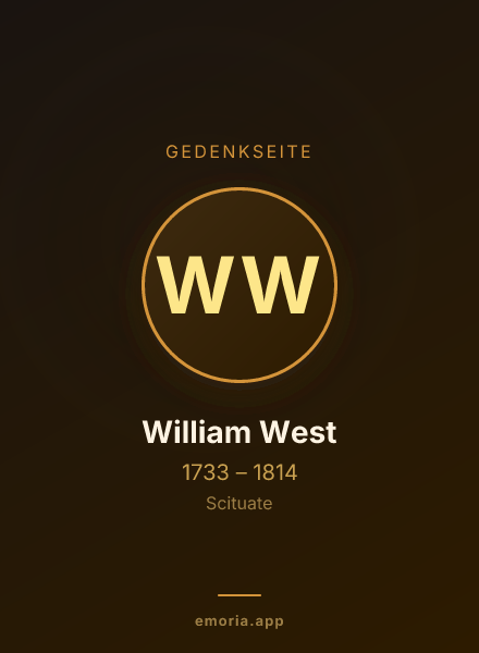 Gedenkportrait von William West