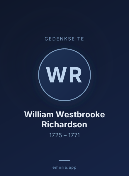 Gedenkportrait von William Westbrooke Richardson