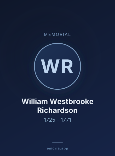 Memorial portrait of William Westbrooke Richardson