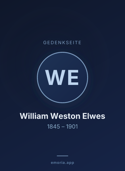 Gedenkportrait von William Weston Elwes