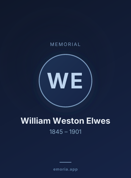 Memorial portrait of William Weston Elwes