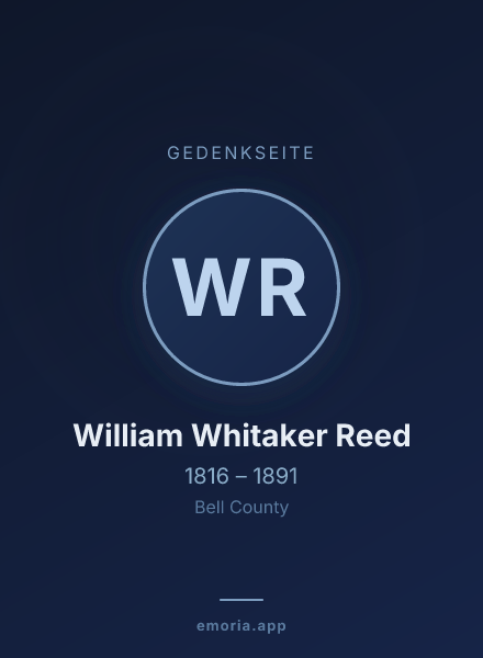 Gedenkportrait von William Whitaker Reed
