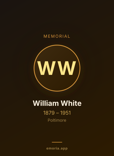 Memorial portrait of William White