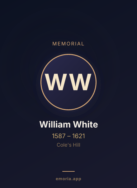 Memorial portrait of William White