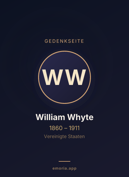 Gedenkportrait von William Whyte