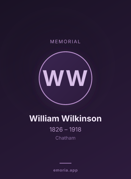 Memorial portrait of William Wilkinson