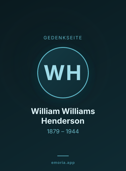 Gedenkportrait von William Williams Henderson
