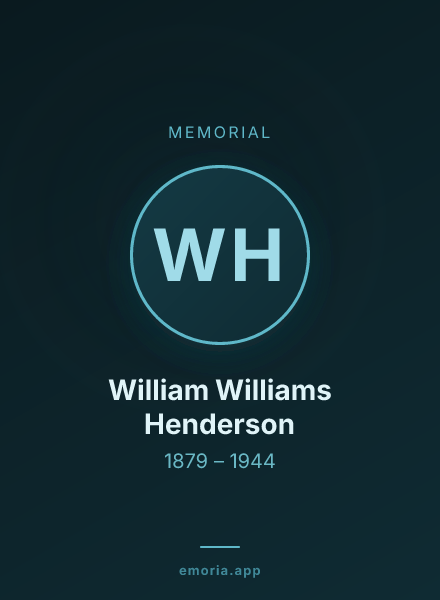 Memorial portrait of William Williams Henderson