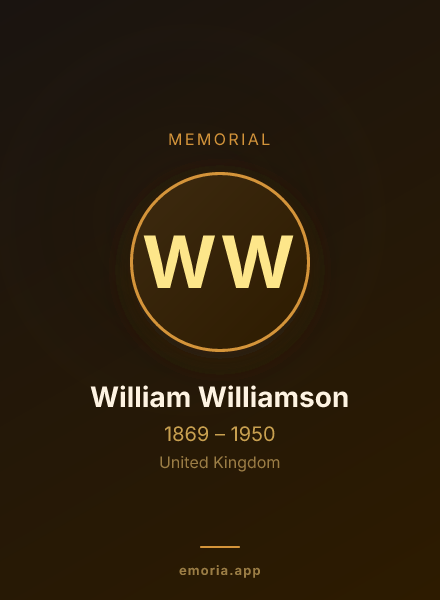 Memorial portrait of William Williamson
