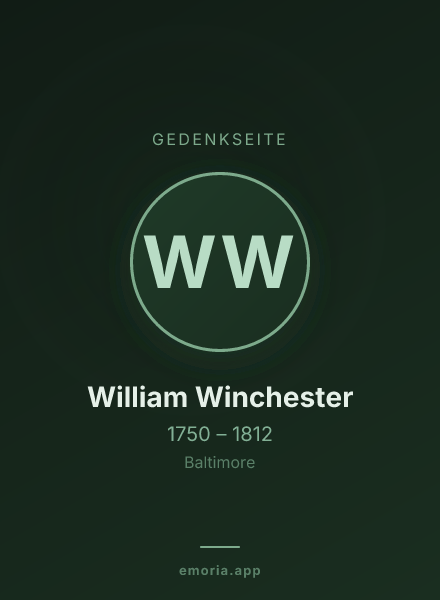 Gedenkportrait von William Winchester