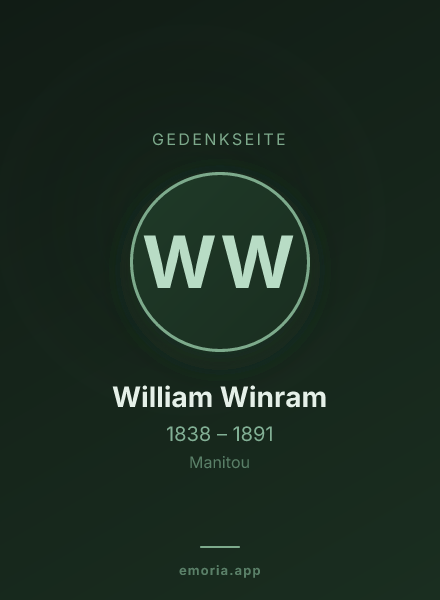 Gedenkportrait von William Winram
