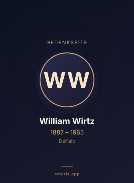 Gedenkportrait von William Wirtz