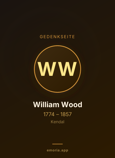Gedenkportrait von William Wood