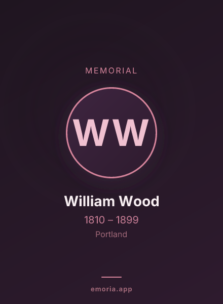 Memorial portrait of William Wood