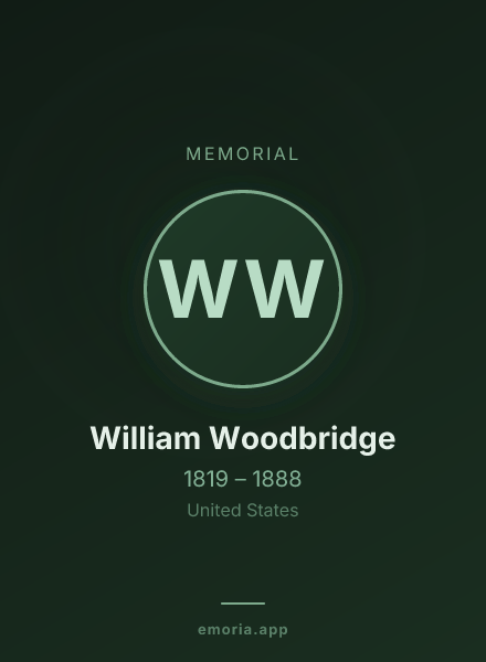 Memorial portrait of William Woodbridge