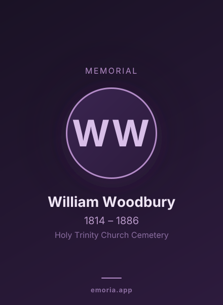 Memorial portrait of William Woodbury
