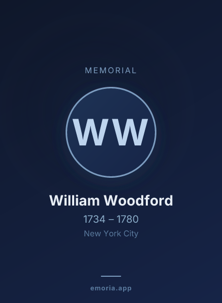 Memorial portrait of William Woodford