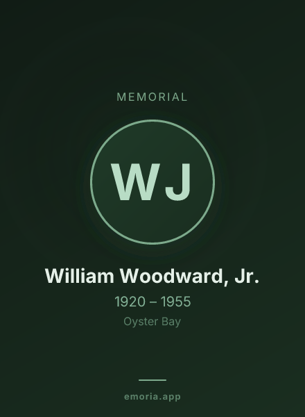 Memorial portrait of William Woodward, Jr.