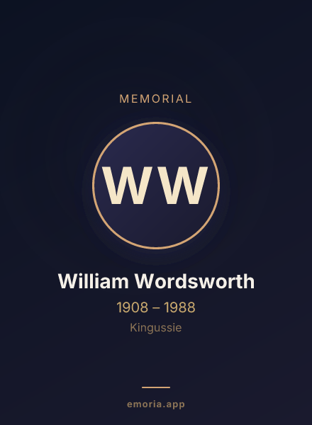 Memorial portrait of William Wordsworth