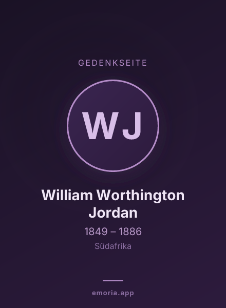 Gedenkportrait von William Worthington Jordan