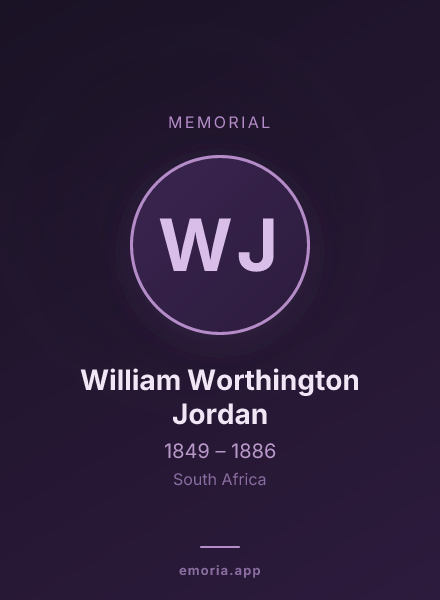 Memorial portrait of William Worthington Jordan