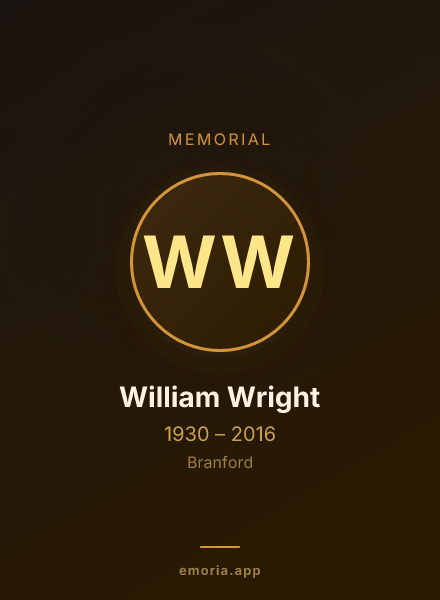 Memorial portrait of William Wright