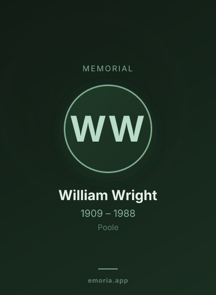 Memorial portrait of William Wright