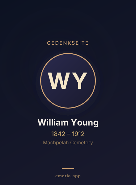 Gedenkportrait von William Young