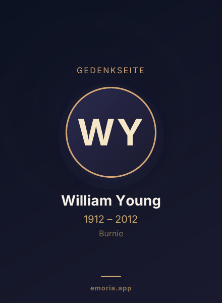Gedenkportrait von William Young