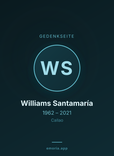 Gedenkportrait von Williams Santamaría