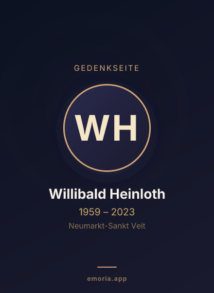 Gedenkportrait von Willibald Heinloth