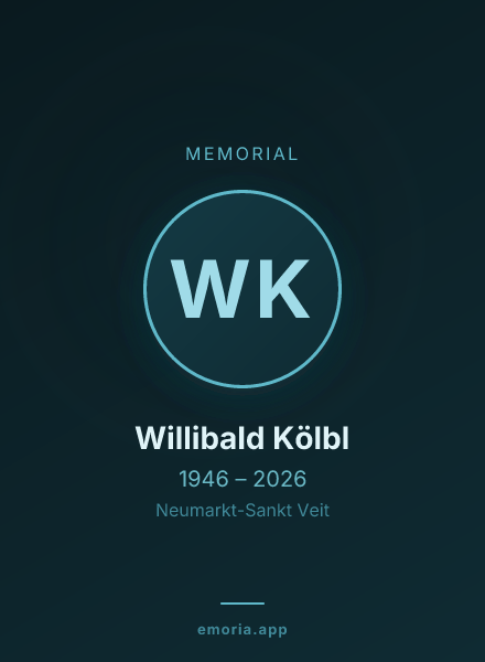 Memorial portrait of Willibald Kölbl