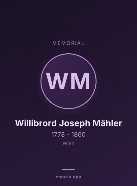 Memorial portrait of Willibrord Joseph Mähler