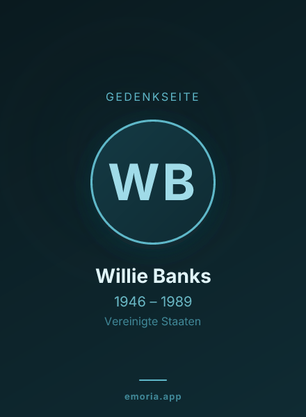 Gedenkportrait von Willie Banks