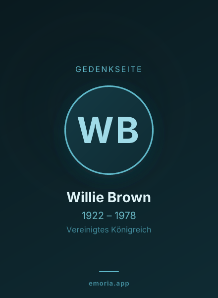 Gedenkportrait von Willie Brown