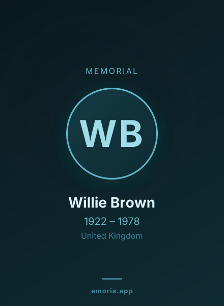 Memorial portrait of Willie Brown