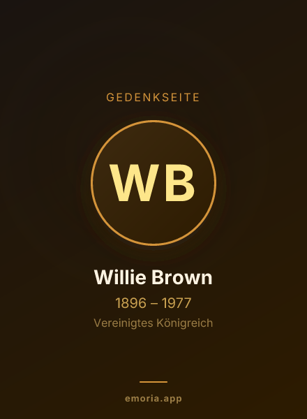 Gedenkportrait von Willie Brown
