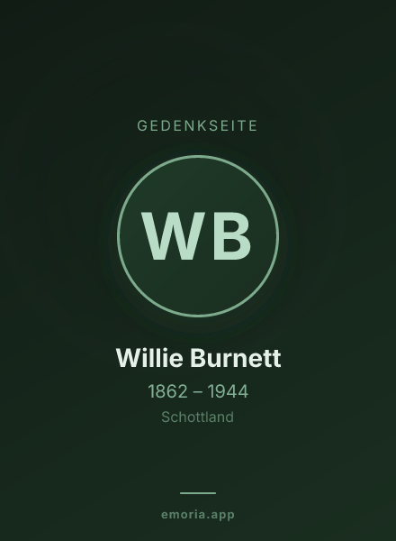 Gedenkportrait von Willie Burnett