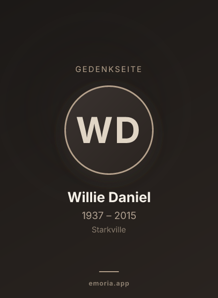 Gedenkportrait von Willie Daniel