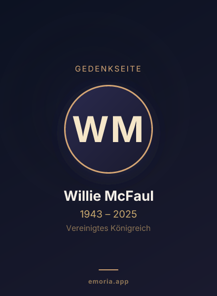 Gedenkportrait von Willie McFaul
