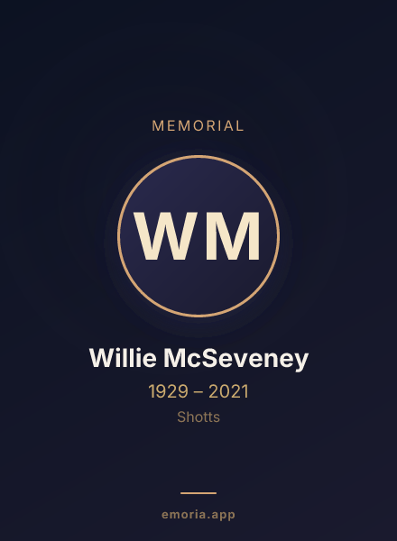 Memorial portrait of Willie McSeveney