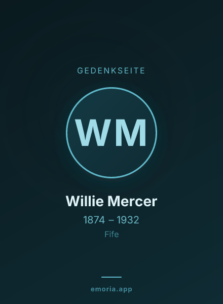 Gedenkportrait von Willie Mercer