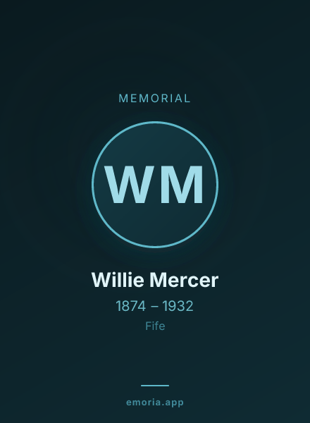 Memorial portrait of Willie Mercer