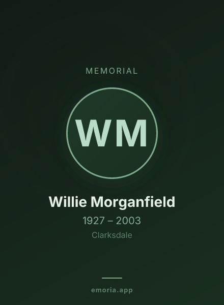 Memorial portrait of Willie Morganfield